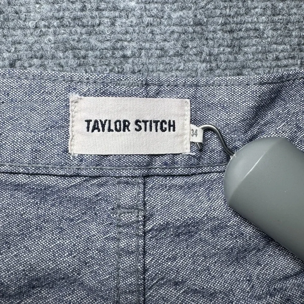 Taylor Stitch Shorts The Trail Short Virgin Cotton Men 34 Blue 9 Inch Inseam